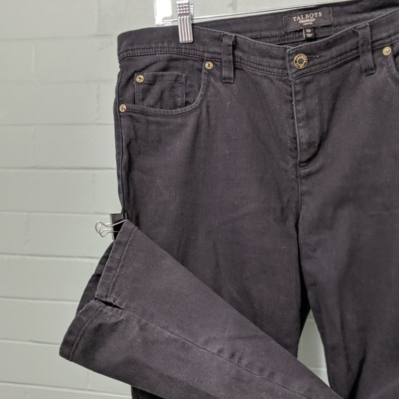 talbots black jeans